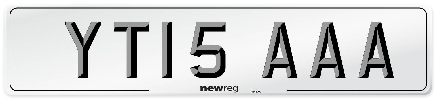 YT15 AAA Number Plate from New Reg